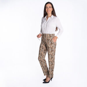 Calças Estampadas com Elástico