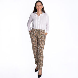 Calças Estampadas com Elástico